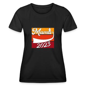 Mom 2023 - Women's Functional T-Shirt - black - Front - AI Model Female 172 light (172cm)