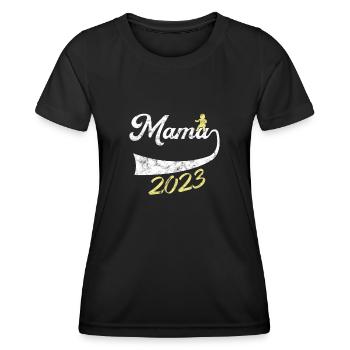 Mom 2023 - Women's Functional T-Shirt - black - Front - AI Model Female 172 light (172cm)