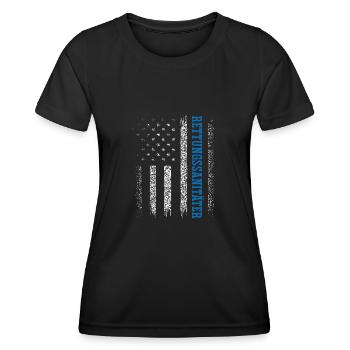 Deutscher Rettungssanitäter - Frauen Funktions-T-Shirt - Schwarz - Vorne - AI Model Female 172 light (172cm)