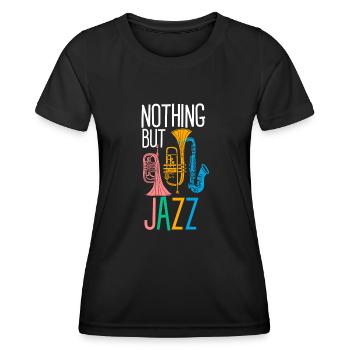 Jazz Music - Jazz Musicians - Women's Functional T-Shirt - black - Front - AI Model Female 172 light (172cm)