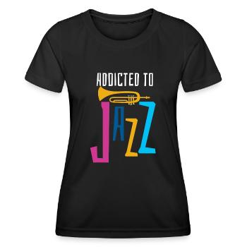 Jazz Music - Jazz Musicians - Women's Functional T-Shirt - black - Front - AI Model Female 172 light (172cm)