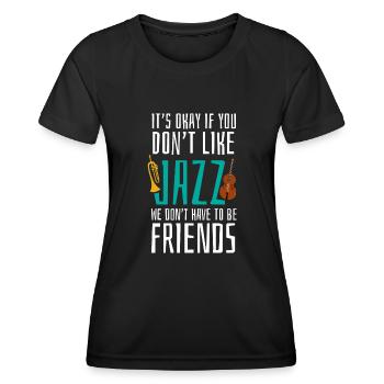 Jazz Music - Jazz Musicians - Women's Functional T-Shirt - black - Front - AI Model Female 172 light (172cm)