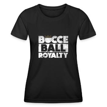 Bocce Ball Royalty - Boccia-Kugel - Women's Functional T-Shirt - black - Front - AI Model Female 172 light (172cm)
