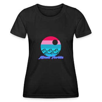 Miami - Florida - United States - United States - Key West - Women's Functional T-Shirt - black - Front - AI Model Female 172 light (172cm)