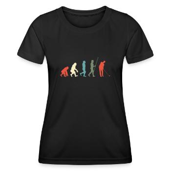 Golfer - Frauen Funktions-T-Shirt - Schwarz - Vorne - AI Model Female 172 light (172cm)