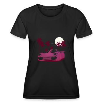 Car Racing - Racing Cars - Sports Cars - Women's Functional T-Shirt - black - Front - AI Model Female 172 light (172cm)