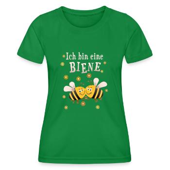 Biene Bienchen Bienen - Frauen Funktions-T-Shirt - Kelly Green - Vorne - AI Model Female 172 dark (172cm)