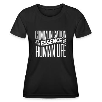 Speech-language pathology, speech-language pathologist - Women's Functional T-Shirt - black - Front - AI Model Female 172 light (172cm)