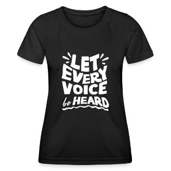 Speech-language pathology, speech-language pathologist - Women's Functional T-Shirt - black - Front - AI Model Female 172 light (172cm)