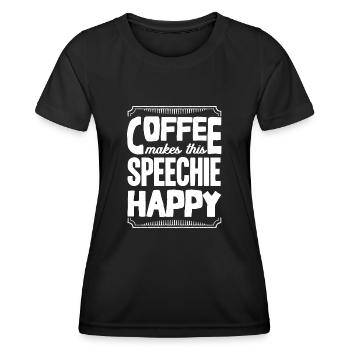 Speech-language pathology, speech-language pathologist - Women's Functional T-Shirt - black - Front - AI Model Female 172 light (172cm)