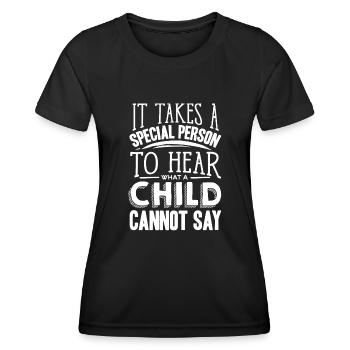 Speech-language pathology, speech-language pathologist - Women's Functional T-Shirt - black - Front - AI Model Female 172 light (172cm)