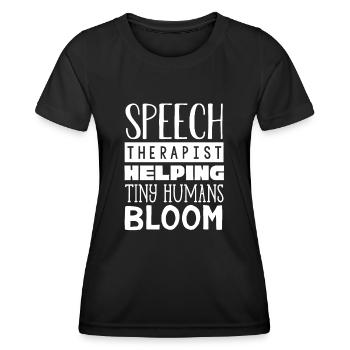 Speech-language pathology, speech-language pathologist - Women's Functional T-Shirt - black - Front - AI Model Female 172 light (172cm)