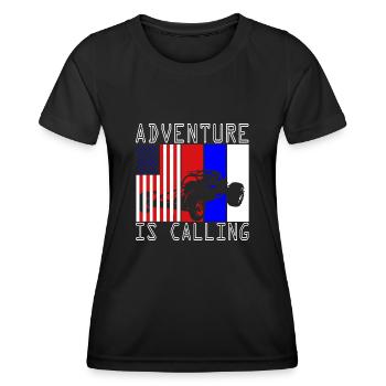 USA Buggy Offroad Desert Vehicle Desert Dune - Women's Functional T-Shirt - black - Front - AI Model Female 172 light (172cm)