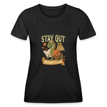 Rpg Dragon D20 Würfeldesign Für Einen Rpg Gamer - Frauen Funktions-T-Shirt - Schwarz - Vorne - AI Model Female 172 light (172cm)