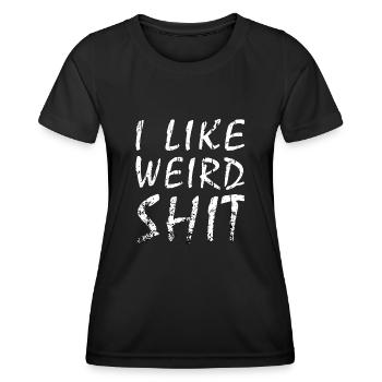 seltsam komisch Charakter - Frauen Funktions-T-Shirt - Schwarz - Vorne - AI Model Female 172 light (172cm)