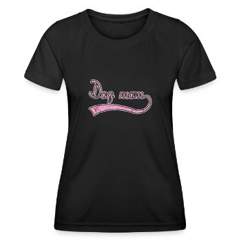 Hunde mama dog mom - Frauen Funktions-T-Shirt - Schwarz - Vorne - AI Model Female 172 light (172cm)