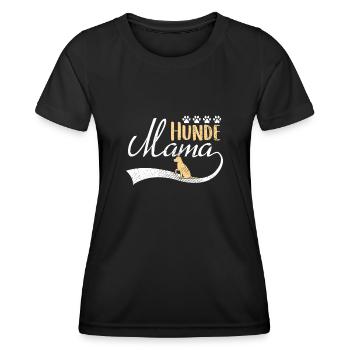 Hunde Mama - Frauen Funktions-T-Shirt - Schwarz - Vorne - AI Model Female 172 light (172cm)