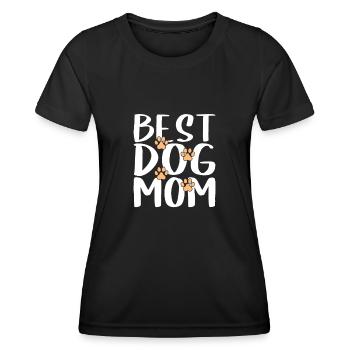 Beste Hunde Mama - Frauen Funktions-T-Shirt - Schwarz - Vorne - AI Model Female 172 light (172cm)