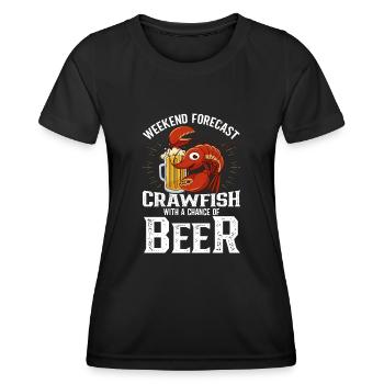 Crawfish Cajun & Crawfish Lobster Cooking - Women's Functional T-Shirt - black - Front - AI Model Female 172 light (172cm)