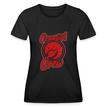 Crawfish Cajun & Crawfish Lobster Cooking - Women's Functional T-Shirt - black - Front - AI Model Female 172 light (172cm)