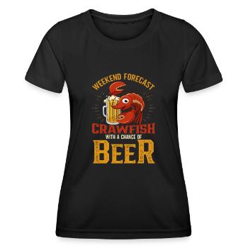 Crawfish Cajun & Crawfish Lobster Cooking - Women's Functional T-Shirt - black - Front - AI Model Female 172 light (172cm)