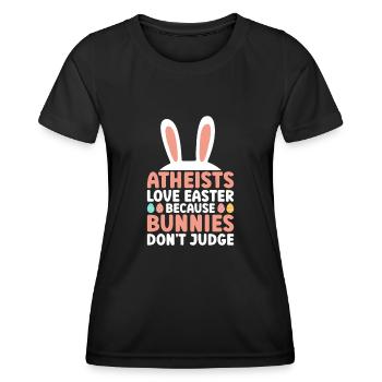 Atheist Easter Anti Religion Anti Church Atheism - Women's Functional T-Shirt - black - Front - AI Model Female 172 light (172cm)