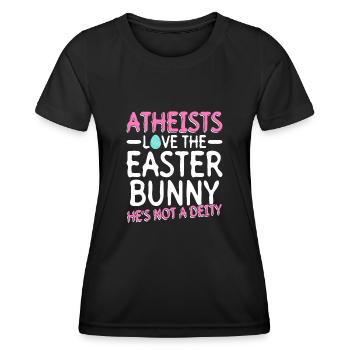 Atheist Easter Anti Religion Anti Church Atheism - Women's Functional T-Shirt - black - Front - AI Model Female 172 light (172cm)