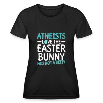 Atheist Easter Anti Religion Anti Church Atheism - Women's Functional T-Shirt - black - Front - AI Model Female 172 light (172cm)