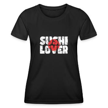Sushi lovers - Women's Functional T-Shirt - black - Front - AI Model Female 172 light (172cm)