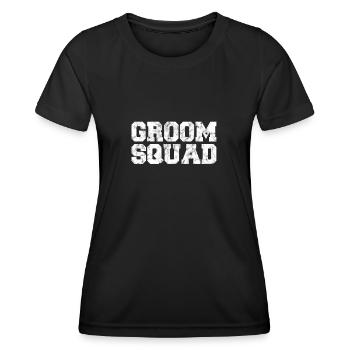 Bräutigam groom JGA - Frauen Funktions-T-Shirt - Schwarz - Vorne - AI Model Female 172 light (172cm)
