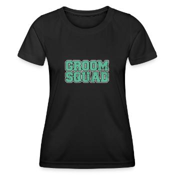 Bräutigam groom JGA - Frauen Funktions-T-Shirt - Schwarz - Vorne - AI Model Female 172 light (172cm)