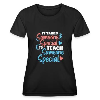 Special Needs Education, Special Education - Women's Functional T-Shirt - black - Front - AI Model Female 172 light (172cm)