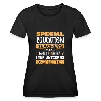 Special Needs Education, Special Education - Women's Functional T-Shirt - black - Front - AI Model Female 172 light (172cm)