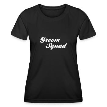 Bräutigam groom JGA - Frauen Funktions-T-Shirt - Schwarz - Vorne - AI Model Female 172 light (172cm)