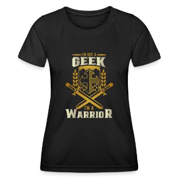 Larp Larper Larping Live Action Jeu de rôle - T-shirt sport Femme - noir - Devant - AI Model Female 172 light (172cm)