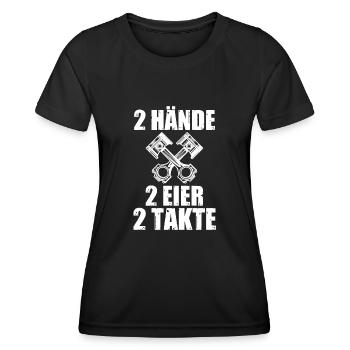 Auto Mechaniker KFZ Mechatroniker Tuner Schrauber - Frauen Funktions-T-Shirt - Schwarz - Vorne - AI Model Female 172 light (172cm)