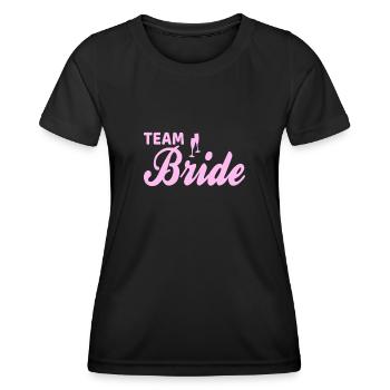 team bride Team Bride - Women's Functional T-Shirt - black - Front - AI Model Female 172 light (172cm)
