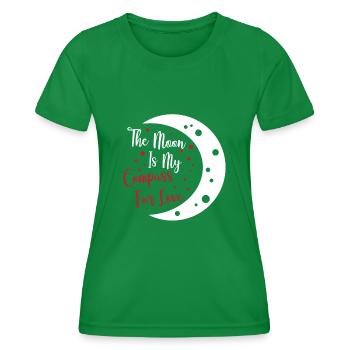 Conceptions romantiques de l’âme sœur de la lune pour un - T-shirt sport Femme - vert - Devant - AI Model Female 172 dark (172cm)