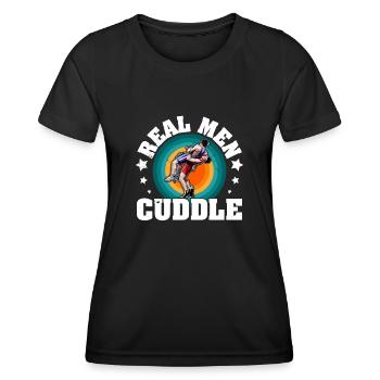 Wrestling Sport Martial Arts Wrestler Wrestling - Women's Functional T-Shirt - black - Front - AI Model Female 172 light (172cm)