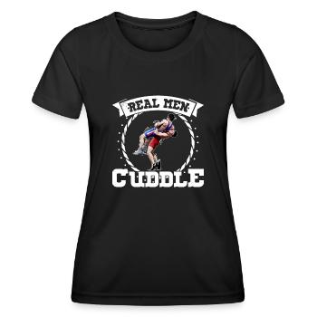 Wrestling Martial Arts Wrestler Wrestling Sports - Women's Functional T-Shirt - black - Front - AI Model Female 172 light (172cm)
