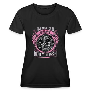 Je suis Classic Built 1994 Moto 29e anniversaire - T-shirt sport Femme - noir - Devant - AI Model Female 172 light (172cm)