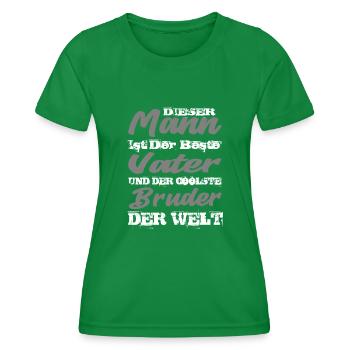 Vater und Bruder - Frauen Funktions-T-Shirt - Kelly Green - Vorne - AI Model Female 172 dark (172cm)