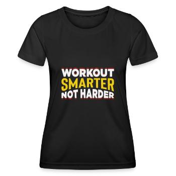 Conception d’entraînement en salle pour un entraînement à faible impact - T-shirt sport Femme - noir - Devant - AI Model Female 172 light (172cm)