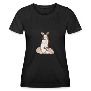 Botticelli painting Birth of Venus Design for - Women's Functional T-Shirt - black - Front - AI Model Female 172 light (172cm)
