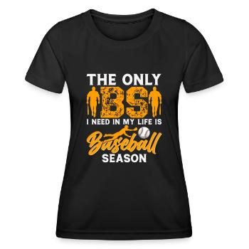 Joueur de baseball Joueur de baseball Équipe de baseball - T-shirt sport Femme - noir - Devant - AI Model Female 172 light (172cm)