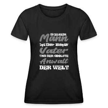 Anwalt - Frauen Funktions-T-Shirt - Schwarz - Vorne - AI Model Female 172 light (172cm)