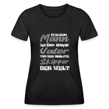 Skipper - Frauen Funktions-T-Shirt - Schwarz - Vorne - AI Model Female 172 light (172cm)