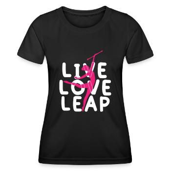 Baton Twirler, Baton Twirling, Gymnastique - T-shirt sport Femme - noir - Devant - AI Model Female 172 light (172cm)