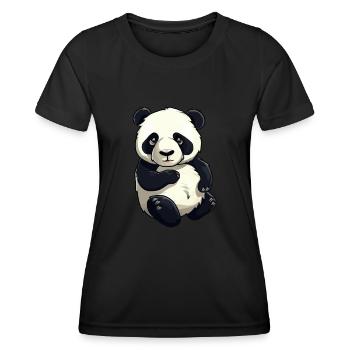 Cuddly Panda Bear - Women's Functional T-Shirt - black - Front - AI Model Female 172 light (172cm)