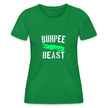 Burpee Beast - Frauen Funktions-T-Shirt - Kelly Green - Vorne - AI Model Female 172 dark (172cm)